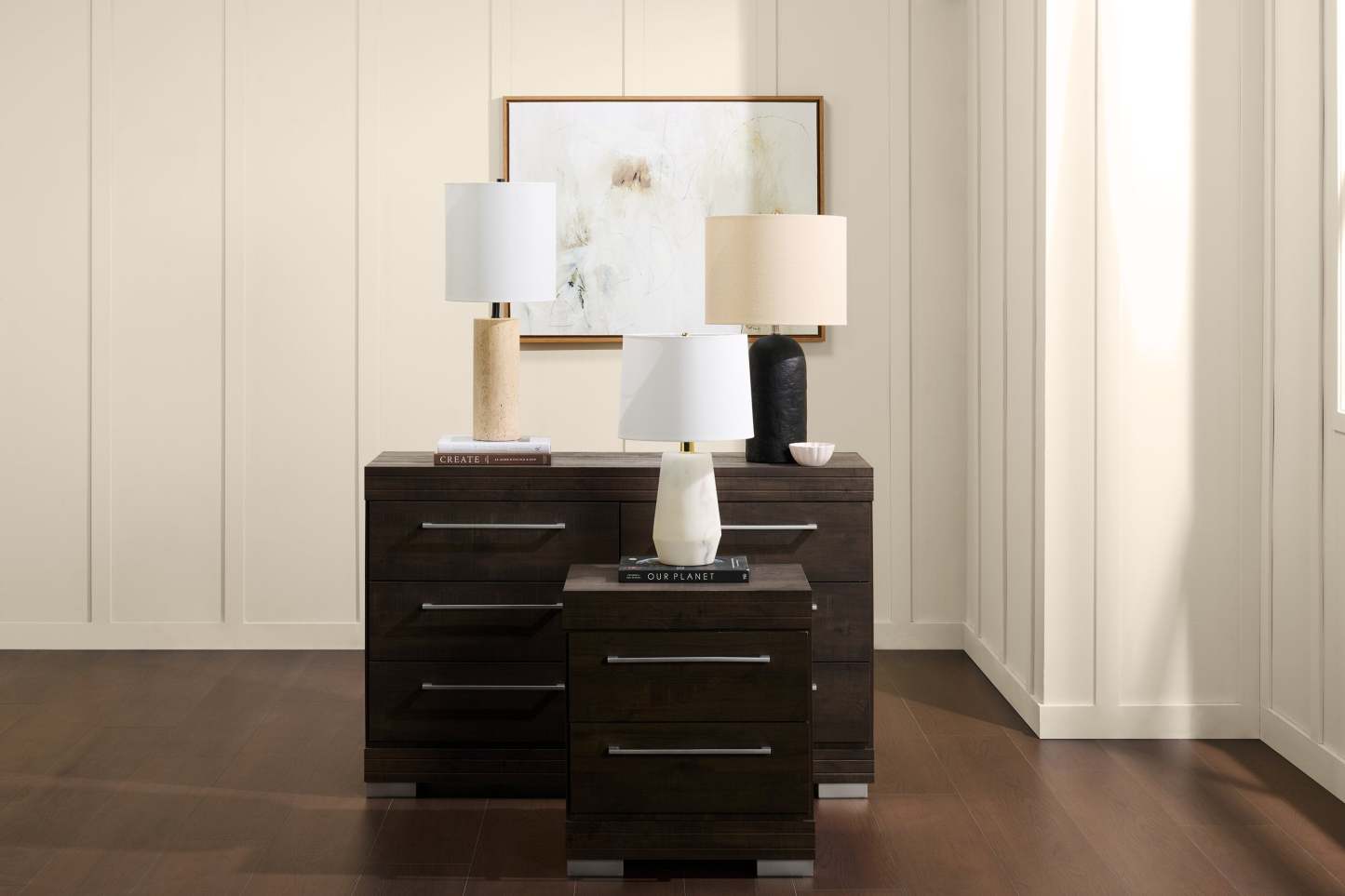 Lampe de table moderne en pierre Sofia 20" - Albâtre naturel | Lampe de table moderne Sofia de 20 po en pierre - albâtre naturel