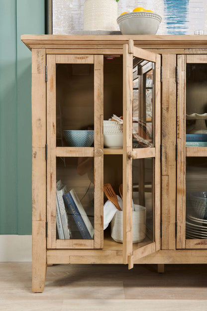 Rocco 48 4-Door Accent Cabinet - Natural Wood|Armoire décorative Rocco de 48 po avec 4 portes - bois naturel
