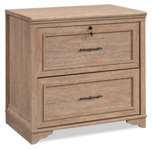 Rollingwood 31.5 Commercial Grade 2-Drawer Lateral Classing Cabinet - Brushed Oak|Classeur latéral Rollingwood de 31,5 po de qualité commerciale à 2 tiroirs - chêne brossé