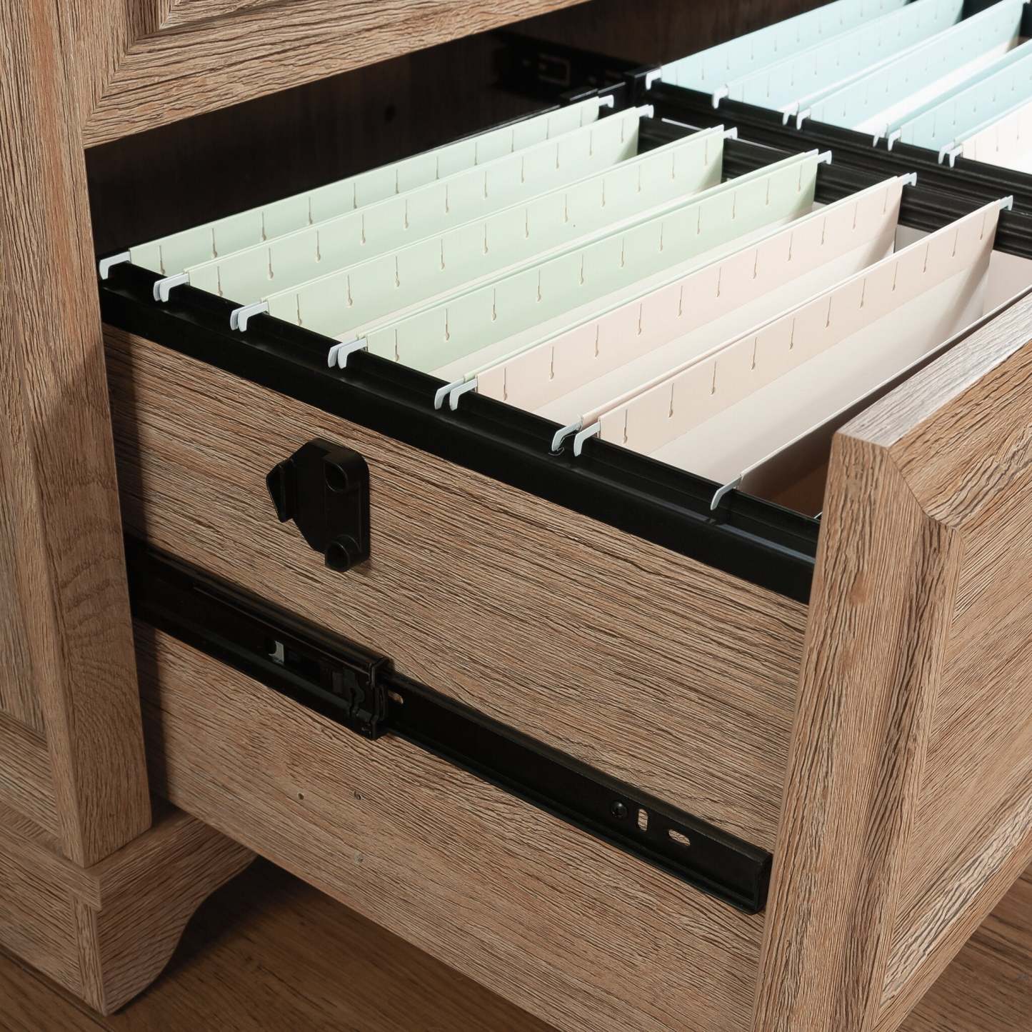 Rollingwood 31.5 Commercial Grade 2-Drawer Lateral Classing Cabinet - Brushed Oak|Classeur latéral Rollingwood de 31,5 po de qualité commerciale à 2 tiroirs - chêne brossé