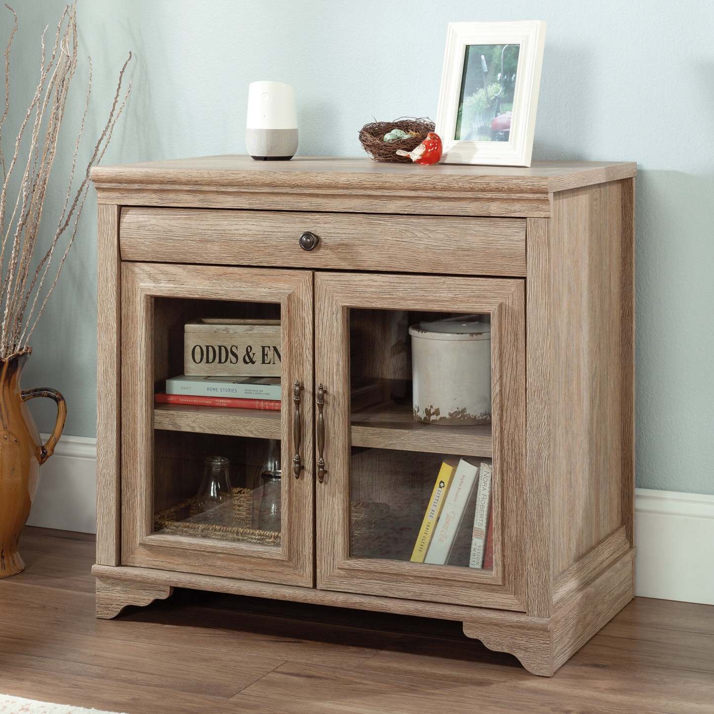 Rollingwood 31,5 Commercial Grade Storage Cabinet with Drawer - Brushed Oak|Armoire de rangement Rollingwood de 31,5 po de qualité commerciale avec tiroir - chêne brossé