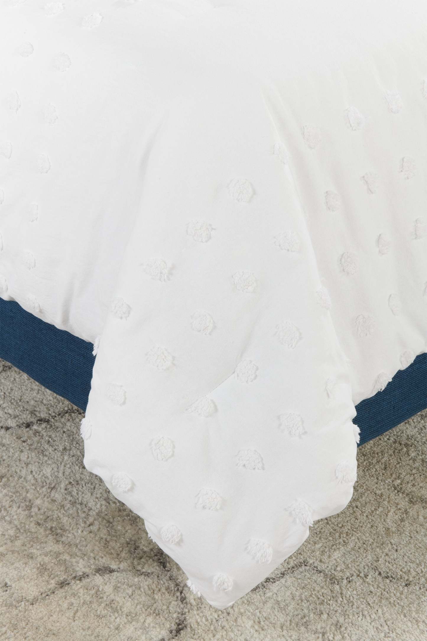 Ensemble d'édredon 3 pièces Rowan pour très grand lit - Blanc | Ensemble d'édredon Rowan 3 pièces pour très grand lit - blanc