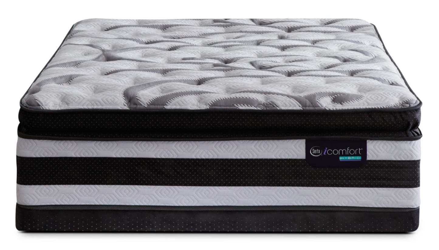 Serta iComfort® Hybrid Manolo Medium Super Pillow-Top Full Mattress Set|Ensemble semi-ferme à plateau-coussin épais Manolo iComfort Hybride de Serta pour lit double