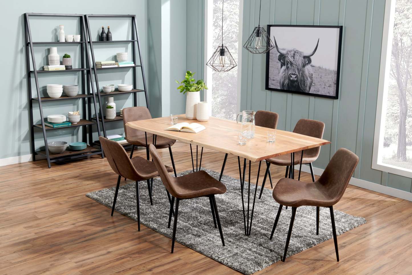 Bibliothèque ouverte 5 étagères Santa Mon 30 - Espresso|Bibliothèque Santa Mon de 30 po avec 5 tablettes ouvertes - espresso