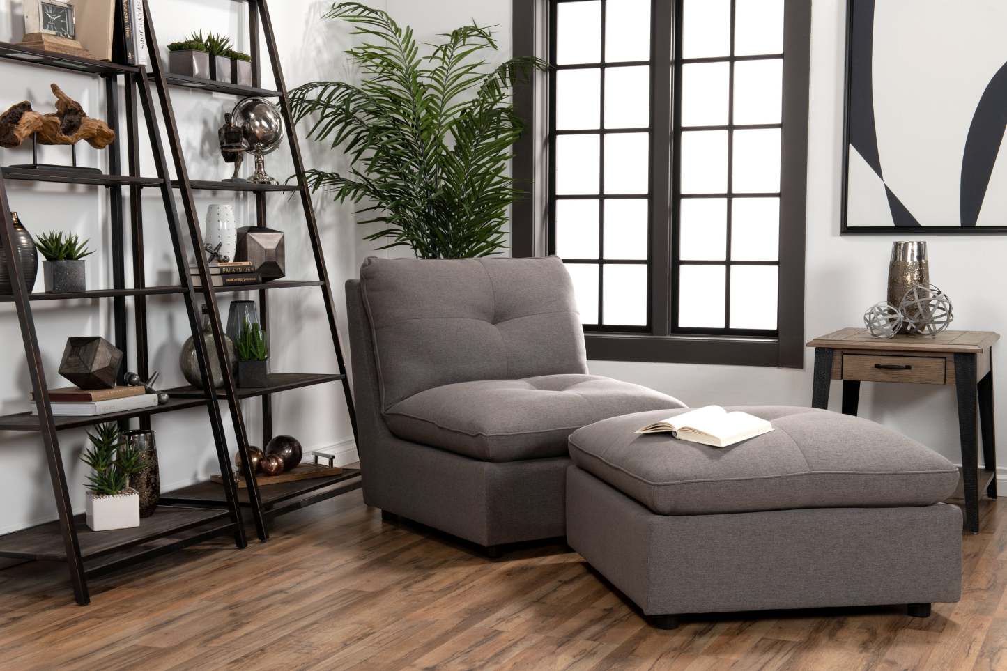 Bibliothèque ouverte 5 étagères Santa Mon 30 - Espresso|Bibliothèque Santa Mon de 30 po avec 5 tablettes ouvertes - espresso