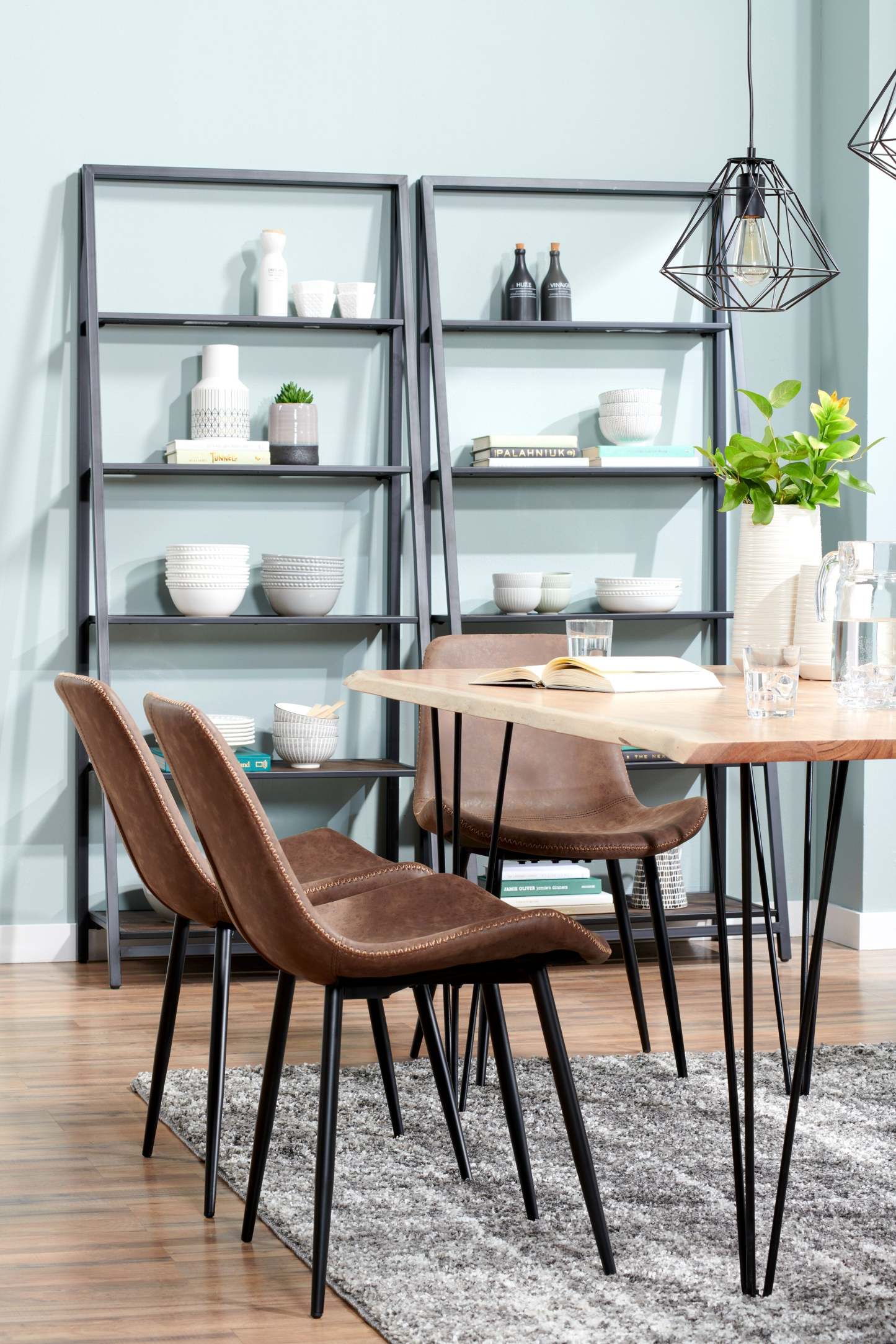 Bibliothèque ouverte 5 étagères Santa Mon 30 - Espresso|Bibliothèque Santa Mon de 30 po avec 5 tablettes ouvertes - espresso