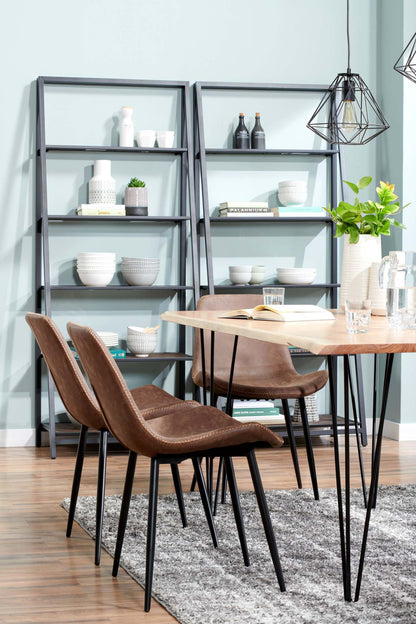 Bibliothèque ouverte 5 étagères Santa Mon 30 - Espresso|Bibliothèque Santa Mon de 30 po avec 5 tablettes ouvertes - espresso