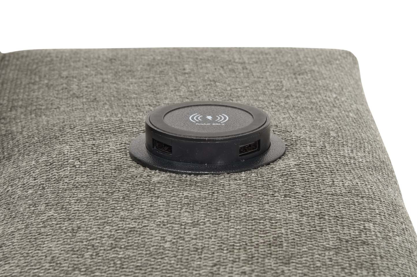 Savvy 2-Piece Left-Facing Linen-Look Fabric Sleeper Sectional with Storage Chaise and Adjustable Headrests - Grey | Canapé-lit sectionnel gauche Savvy 2 pièces en tissu d’apparence lin avec chaise longue de rangement et appuie-têtes réglables - gris