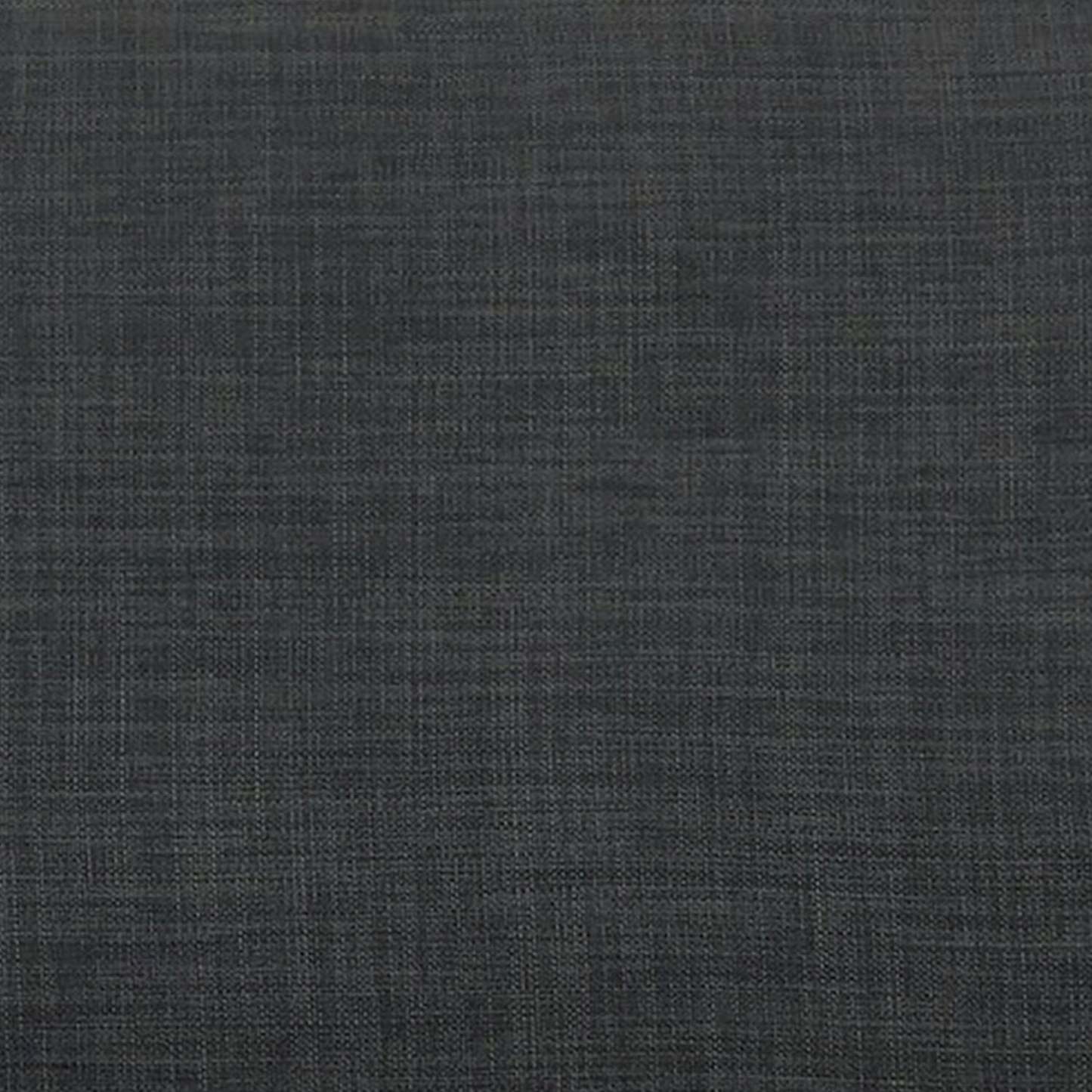 Made in Canada Sawyer 40 Linen-Look Fabric Storage Ottoman - Charcoal Grey | Pouf de rangement Sawyer de 40 po fabriqué au Canada en tissu d’apparence lin - gris anthracite