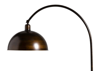 62.75 Bean Lampadaire en métal bronze avec tête de lampe réglable|Lampe à pied de 62,75 po en métal bronze haricot avec tête de lampe réglable