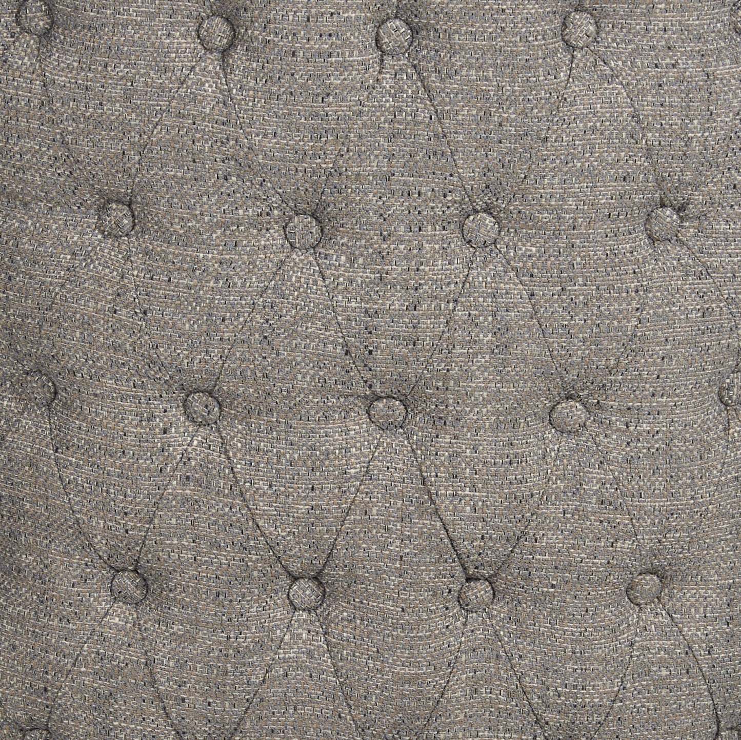 Chaise de salle à manger à dossier à oreilles Shea avec tissu d'apparence lin, Bois - Gris | Chaise de salle à manger Shea à oreilles en tissu d'apparence lin et en bois - grise