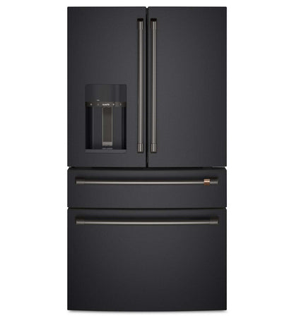 Café Ensemble de 4 poignées noires brossées pour réfrigérateur à portes françaises - CXQB4H4PNBT | Trousse de poignées Café 4 pièces noir brossé pour réfrigérateur à portes françaises - CXQB4H4PNBT | CXQB4HBT