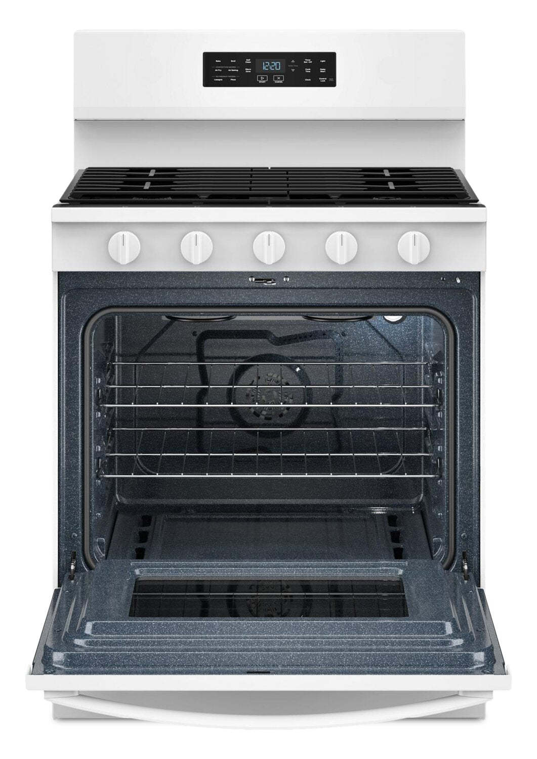 Cuisinière à gaz Whirlpool de 5,0 pi3 avec cuisson à air – blanche - WFGS5730SW