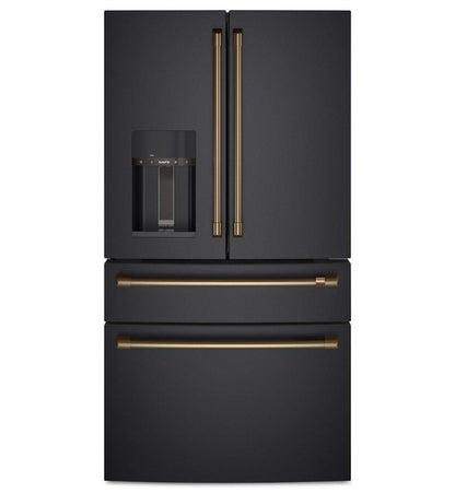 Café Ensemble de 4 poignées en bronze brossé pour réfrigérateur à portes françaises - CXQB4H4PNBZ | Trousse de poignées Café 4 pièces bronze brossé pour réfrigérateur à portes françaises - CXQB4H4PNBZ | CXQB4HBZ