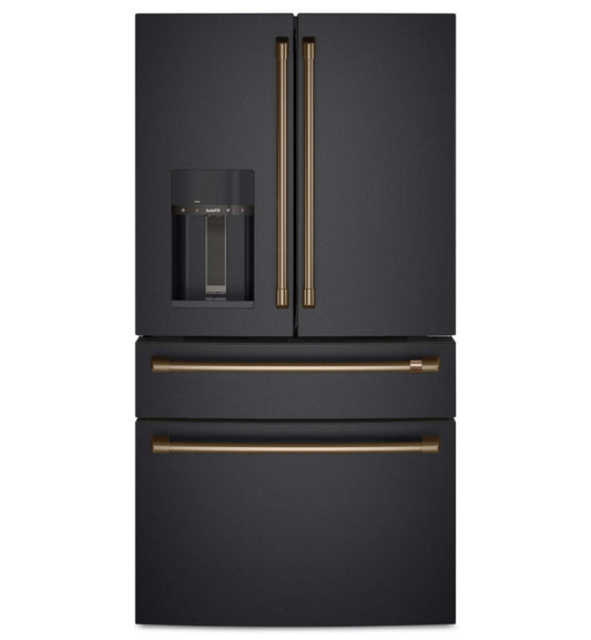 Café Ensemble de 4 poignées en bronze brossé pour réfrigérateur à portes françaises - CXQB4H4PNBZ | Trousse de poignées Café 4 pièces bronze brossé pour réfrigérateur à portes françaises - CXQB4H4PNBZ | CXQB4HBZ