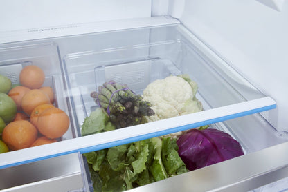 Réfrigérateur Frigidaire Gallery de 30 po et de 20 pi³ de profondeur standard à portes françaises - Résistant aux traces® en acier inoxydable …