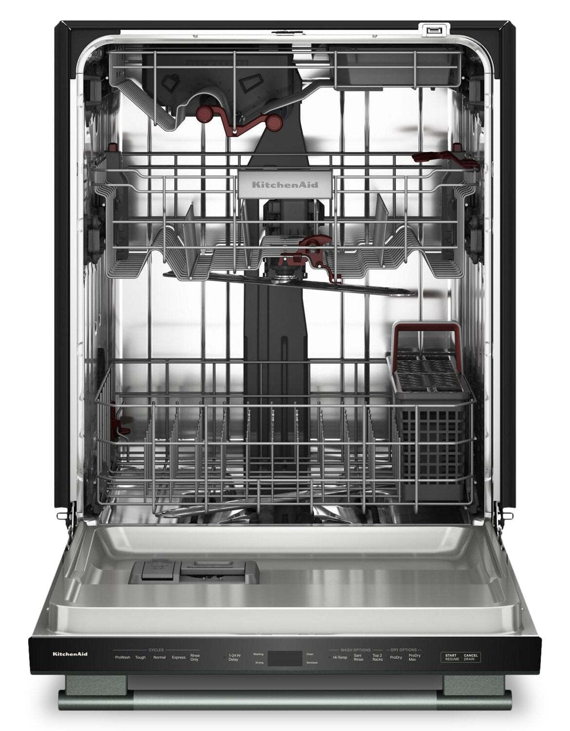Lave-vaisselle KitchenAid de 24 po et de 44 dBA avec troisième panier 360° Max JetsMC - genièvre - KDTS424SJP
