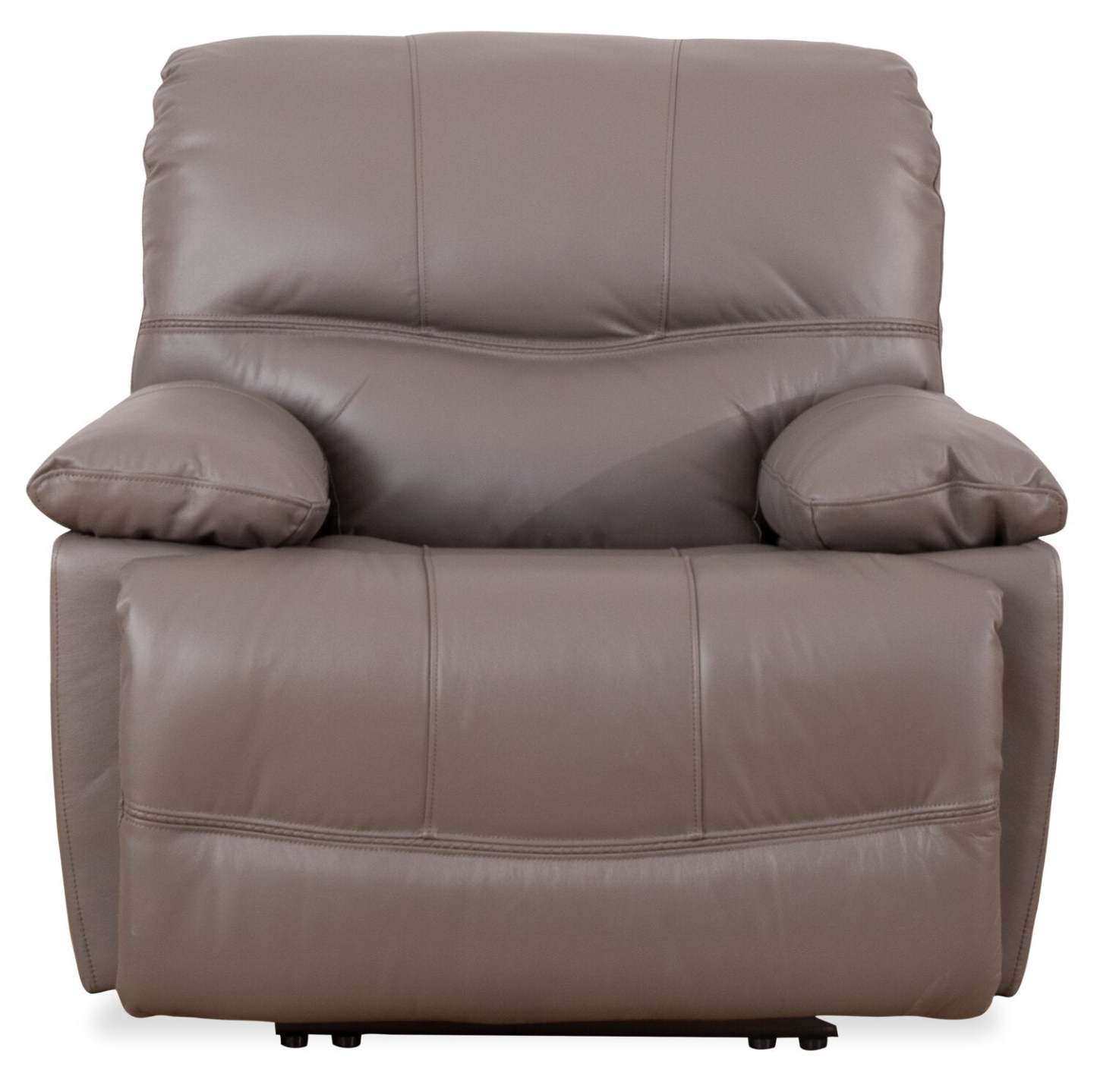 Franco 42.5 Genuine Leather Zero Gravity Power Reclining Chair with USB Port - Grey | Fauteuil à inclinaison électrique Franco de 42,5 po en cuir véritable avec position zéro gravité et port USB - gris