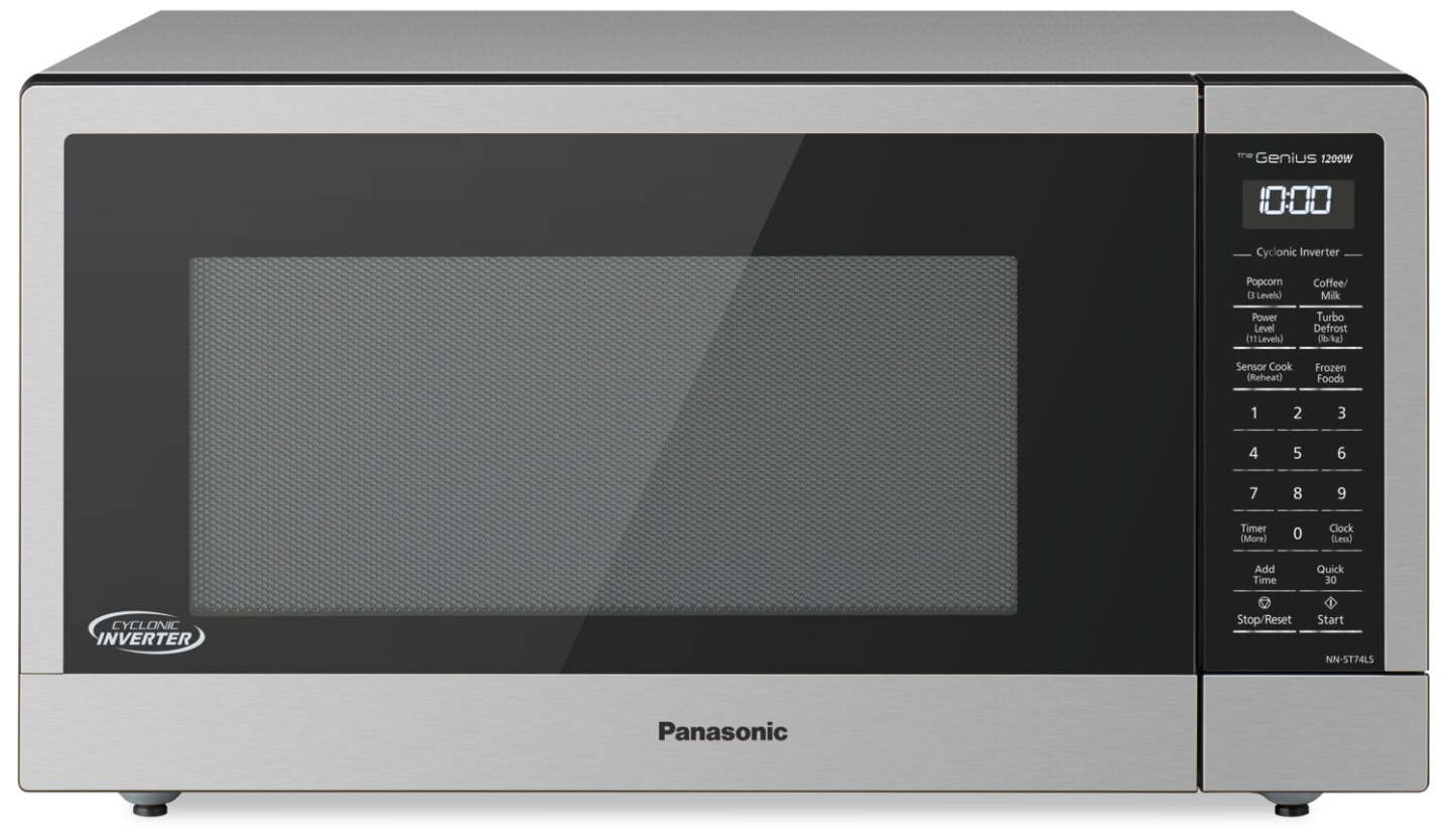 Panasonic 1,6 Cu. Fort. Four à micro-ondes de comptoir à onduleur cyclonique - NNST74LSC | Four à micro-ondes de comptoir Panasonic de 1,2345 pi3 avec technologie InverterMD à cyclones - NNST74LSC | NNST74LC