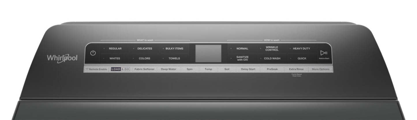 Laveuse intelligente Whirlpool à chargement par le haut de 6 pi³ - ombre chrome - WTW8127LC | Whirlpool 6.0 Cu. Ft. Smart Top-Load Washer - Chrome Shadow - WTW8127LC