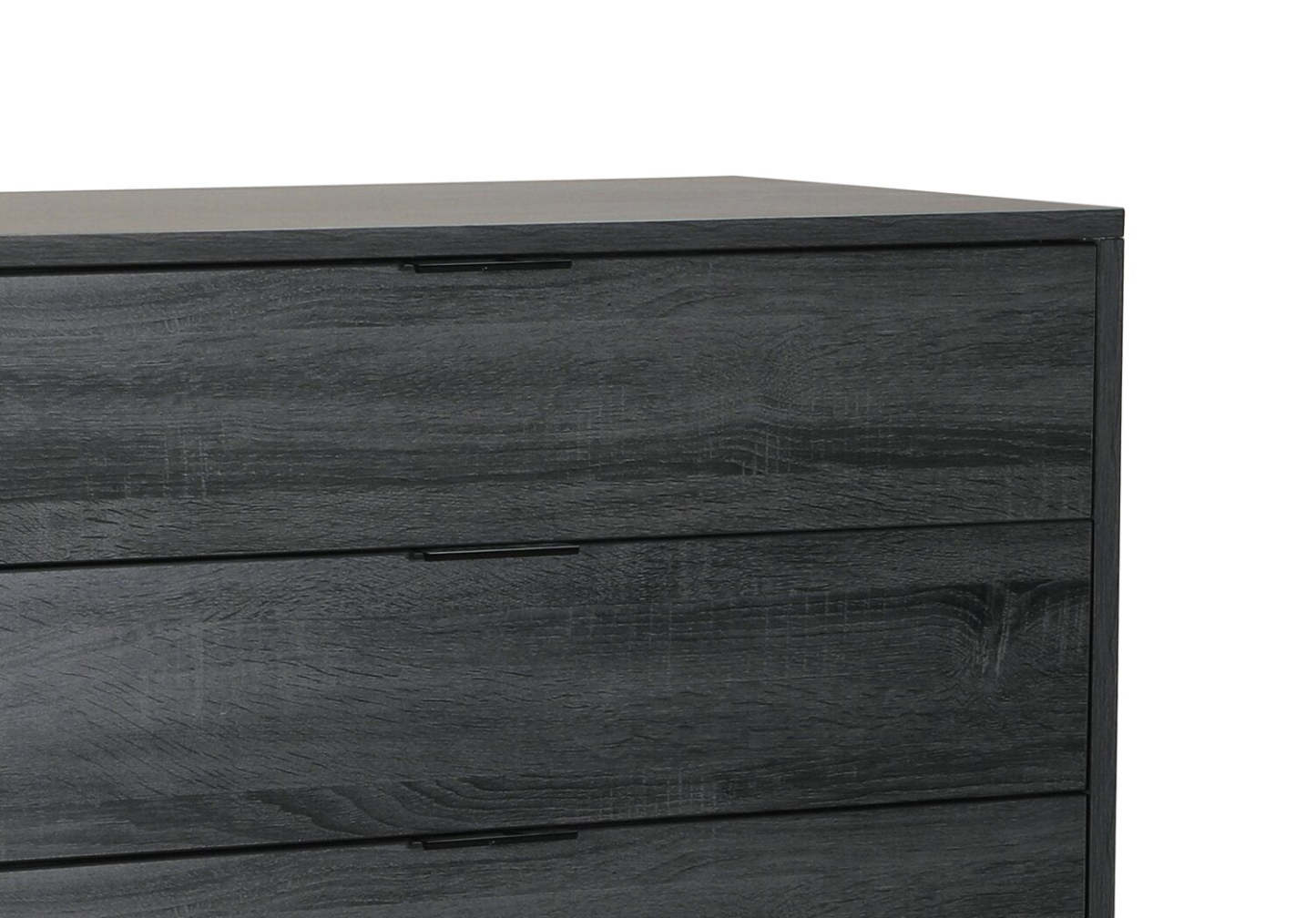 Nash Bedroom Chest of Drawers, 4-Drawer, 35.4W x 35.5H, Modern Mid-Century - Dark Grey | Commode verticale moderne du milieu du 20e siècle Nash de 35,4 po (L) x 35,5 po (H) à 4 tiroirs pour la chambre à coucher - gris foncé