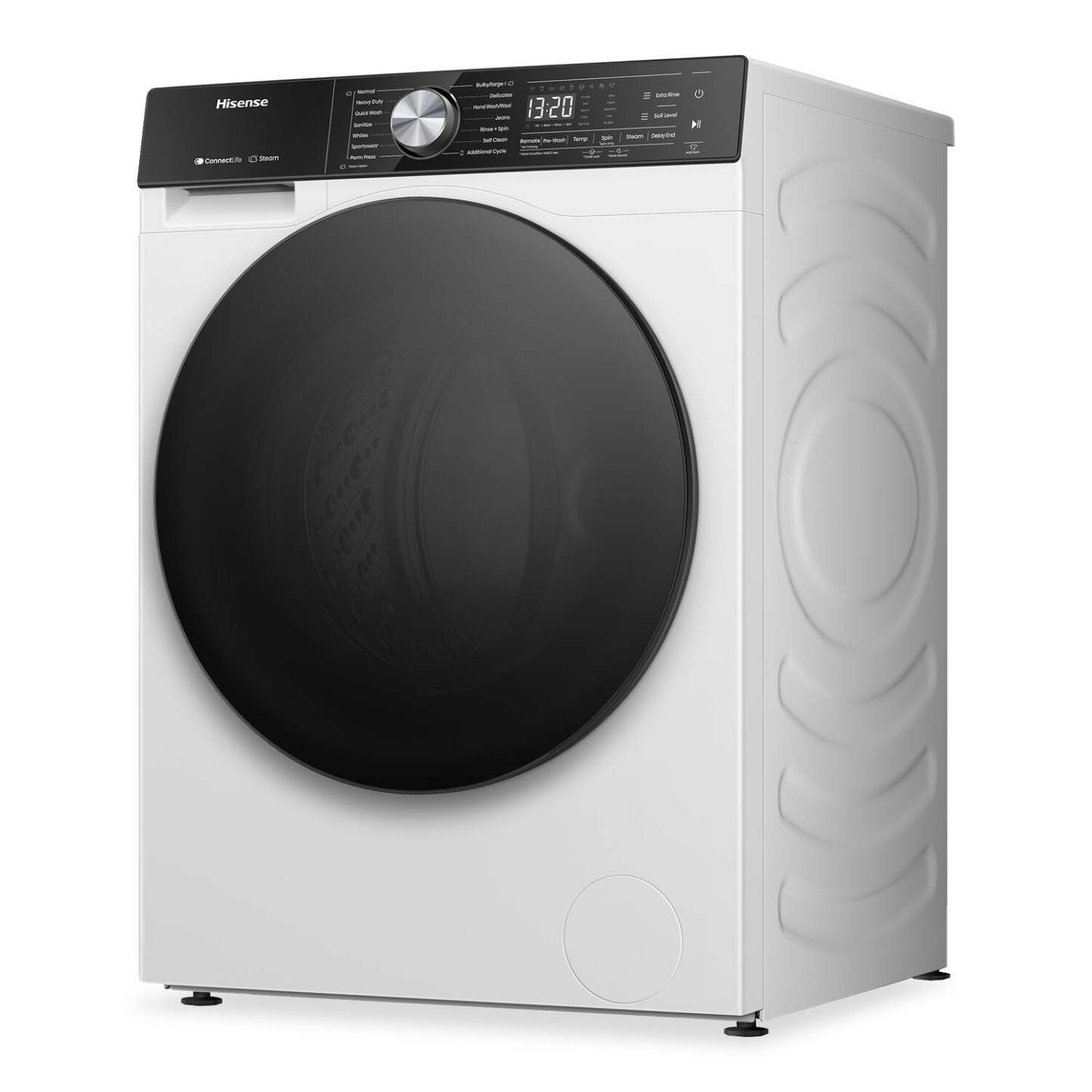 Laveuse Hisense à chargement frontal de 3,1 pi3 et de 24 po avec lavage à la vapeur - blanche - WF5S2845BW | Hisense 24 3.1 Cu. Ft. Front Load Washer with Steam Wash - White - WF5S2845BW