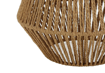 22 Boho Brown Rope Table Lamp|Lampe de table bohème de 22 po en corde brune