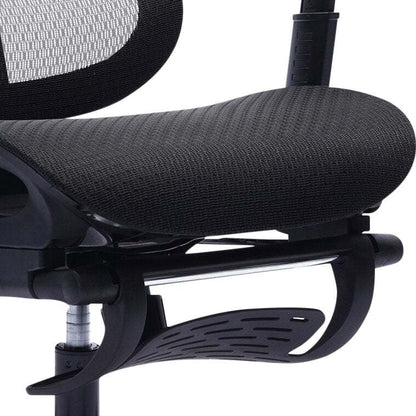 Chaise de bureau réglable Sealy® Diego 26,3" avec rembourrage en maille et repose-pieds - Noir | Chaise de bureau réglable Diego de Sealy de 26,3 po avec rembourrage en mailles et repose-pied - noire