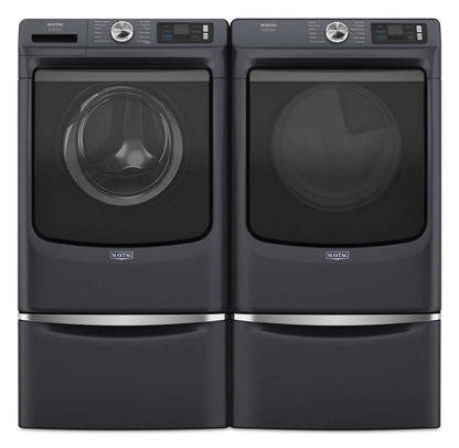 Maytag 5,8 pi3 Laveuse intelligente à chargement frontal Pet Pro et 7,4 pi3 Sécheuse à gaz - Acier minuit | Laveuse intelligente à chargement frontal Pet Pro de 5,8 pi3 et sécheuse à gaz de 7,4 pi3 de Maytag – acier minuit | MAFL702G