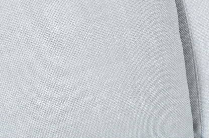 Causeuse River de 63,3 po en tissu d’apparence lin avec base et pattes en bois - grise