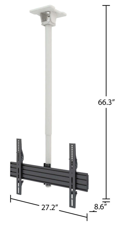 Support TV Plafond Kanto CM600 entièrement articulé pour téléviseurs de 30 po à 70 po - CM600W | CM600WCM