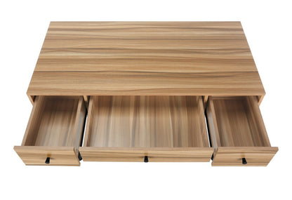 Bureau Shia 47.25 à 3 tiroirs - Naturel|Bureau Shia de 47,25 po à 3 tiroirs - naturel