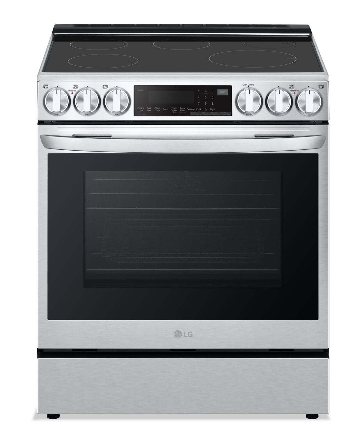 Cuisinière intelligente à induction LG de 6,3 pi³ avec hublot InstaViewMD et friture à air - acier inoxydable résistant aux traces - LSIL6…