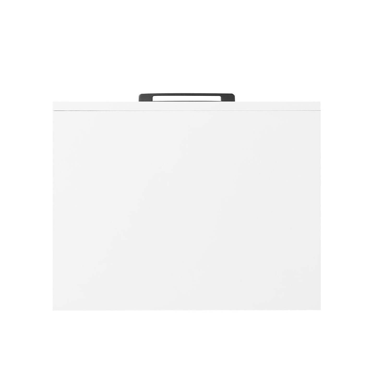 Table de chevet à 2 tiroirs Brax, 18 L x 25,75 H - Blanc | Table de nuit Brax de 18 po (l) x 25,75 po (H) à 2 tiroirs - blanche