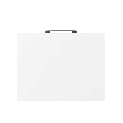 Table de chevet à 2 tiroirs Brax, 18 L x 25,75 H - Blanc | Table de nuit Brax de 18 po (l) x 25,75 po (H) à 2 tiroirs - blanche