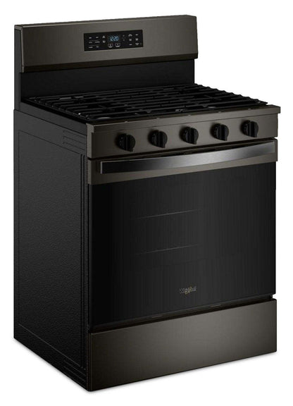 Cuisinière à gaz Whirlpool de 5,0 pi3 avec cuisson à air – noir sur acier inoxydable - WFGS5730SV