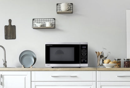 Pointu 1,4 Cu. Fort. Micro-ondes de comptoir Carousel® avec technologie inverseur - Acier inoxydable - SMC1464KSC | Four à micro-ondes de comptoir Sharp de 1,4 pi3 avec plateau tournant CarouselMD et technologie InverterMD - SMC1464KSC | SMC146SC