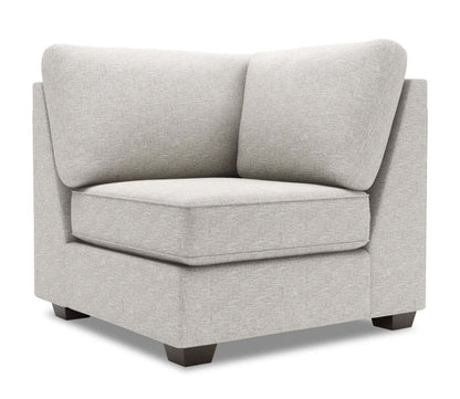 Canapé Lab Roll Carré Coin - Luxe Argent | Fauteuil carré en coin Roll de la collection Sofa Lab - Luxe Argent | RO882793
