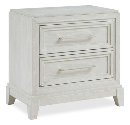 Table de nuit à 2 tiroirs Vida, 27 L x 28 H - Sable | Table de nuit Vida de 27 po (L) x 28 po (H) à 2 tiroirs - sable