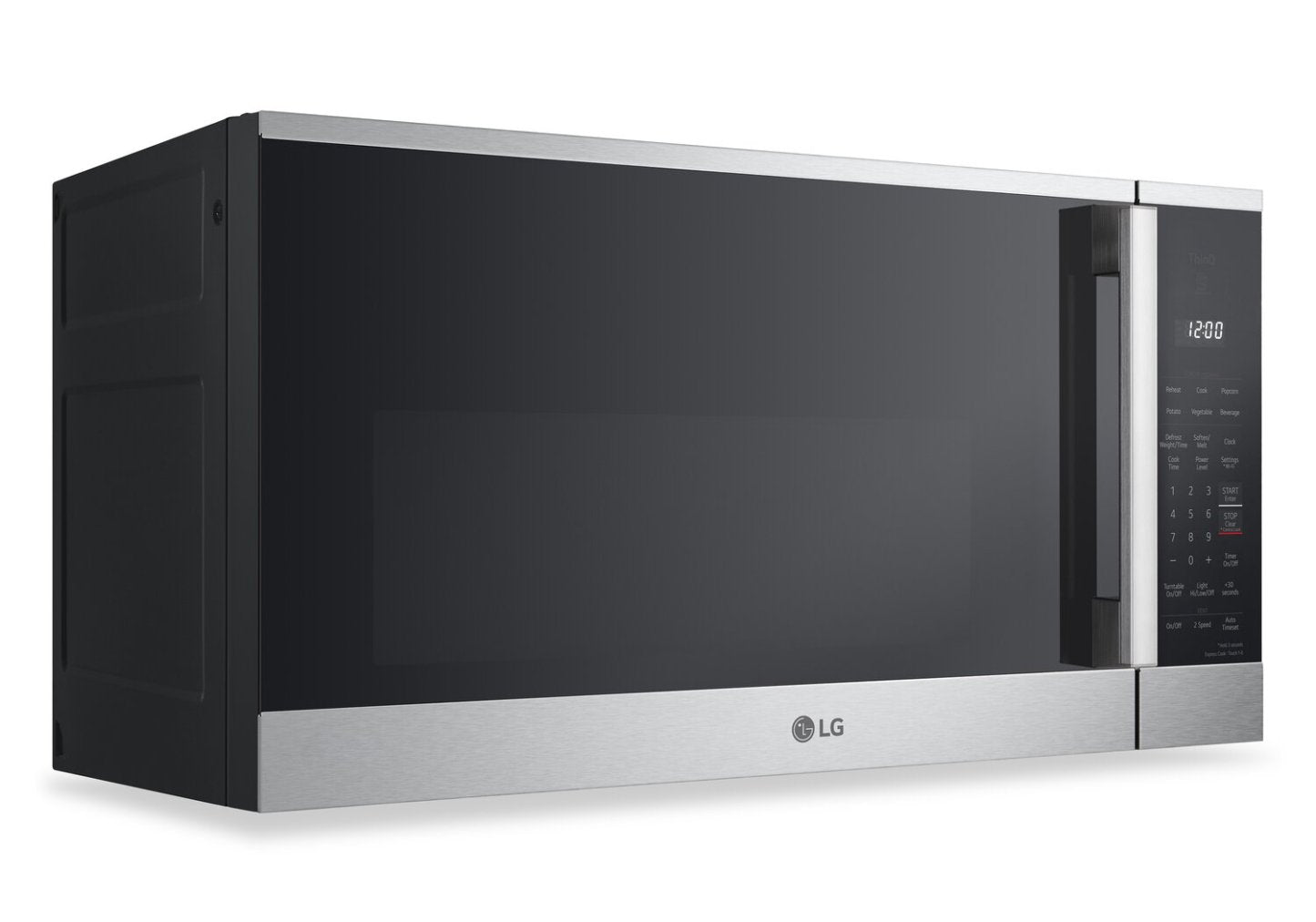 LG 1,8 Cu. Fort. Micro-ondes intelligent à cuisinière avec EasyClean® - MVEM1825X | Quatre à micro-ondes à hotte intégrée intelligente LG de 1,8 pi3 avec EasyCleanMC - MVEM1825X