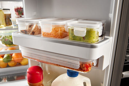 Réfrigérateur Whirlpool de 36 po et de 26 pi³ à portes françaises - finition en acier inoxydable noir - WRMF7736PV | Tourbillon 36 26 Cu. Fort. Réfrigérateur à portes françaises - Fini en acier inoxydable noir - …