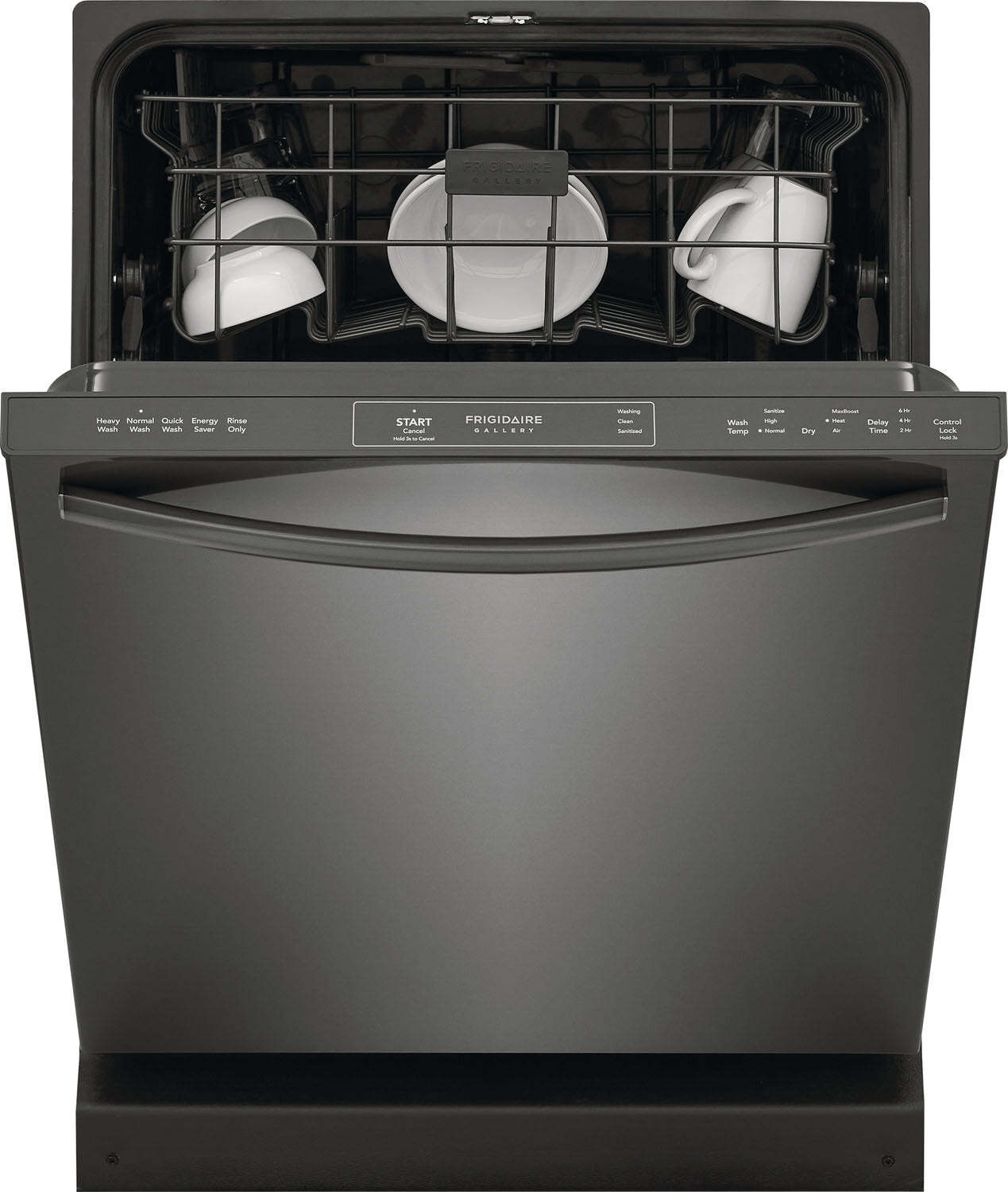 Frigidaire Gallery 24 Lave-vaisselle encastrable à commande supérieure 52 dBA - Acier inoxydable noir Smudge-Proof™… | Lave-vaisselle encastré Frigidaire Gallery de 24 po et de 52 dBA avec commandes sur le dessus - acie…