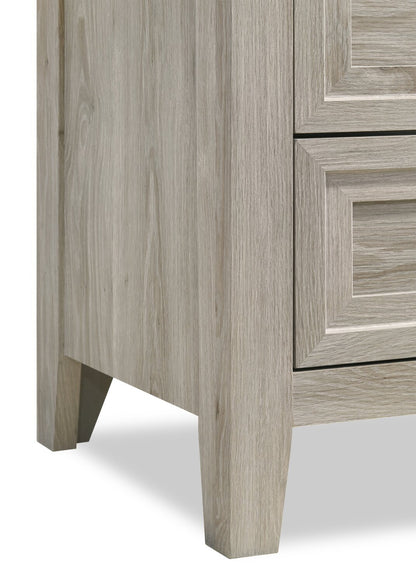 Commode de chambre Lara, 5 tiroirs, 33,9 L x 50,5 H - Gris Antique | Commode verticale Lara de 33,9 po (L) x 50,5 po (H) à 5 tiroirs pour la chambre à coucher - gris antique