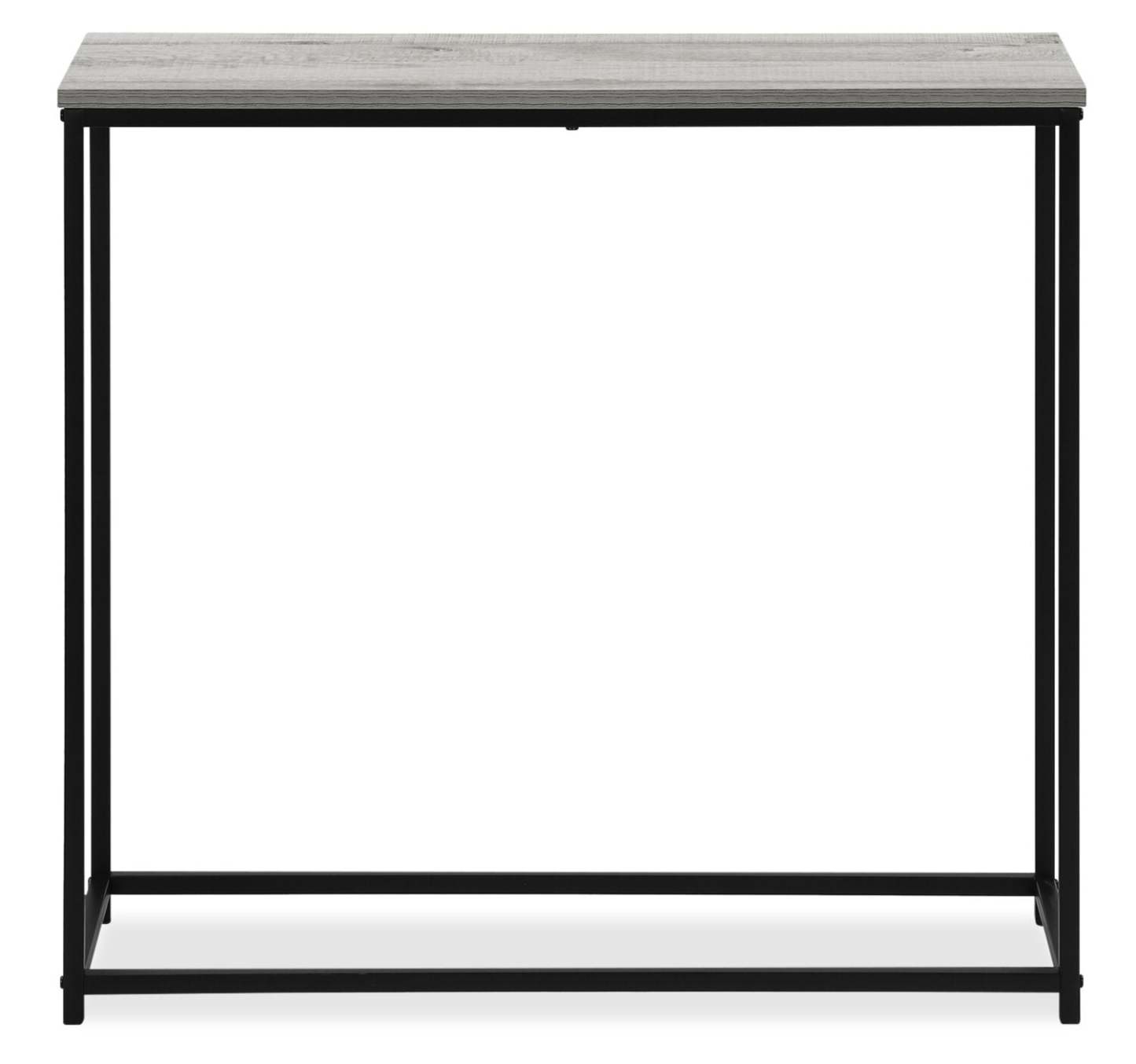 Alma 31.5 Modern Sofa Table - Grey with Black Metal Frame|Table de salon moderne Alma de 31,5 po - grise avec armature en métal noir