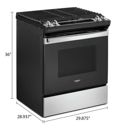 Cuisinière à gaz Whirlpool de 5 pi³ avec nettoyage automatique - acier inoxydable - WEG515S0LS