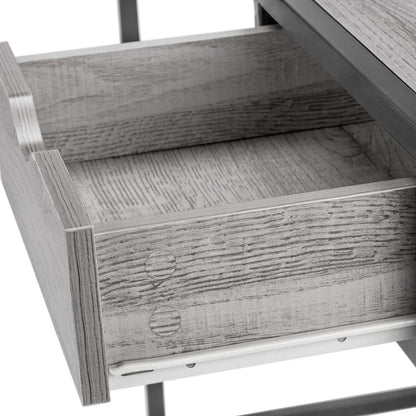 Bureau Everly de 42,25 po avec tiroir - gris