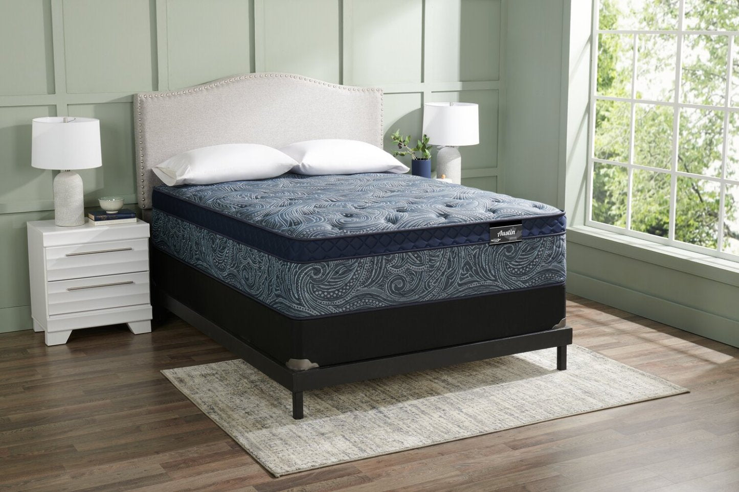 Ensemble matelas semi-ferme à Euro-plateau Austin de Springwall pour lit double