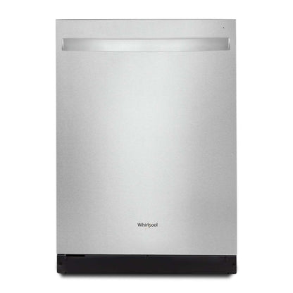 Lave-vaisselle Whirlpool 24 51 dBA encastrable à commande supérieure avec troisième panier - Acier inoxydable résistant aux empreintes digitales… | Lave-vaisselle encastré Whirlpool de 24 po et de 51 dBA avec commandes sur le dessus et 3e panier - …
