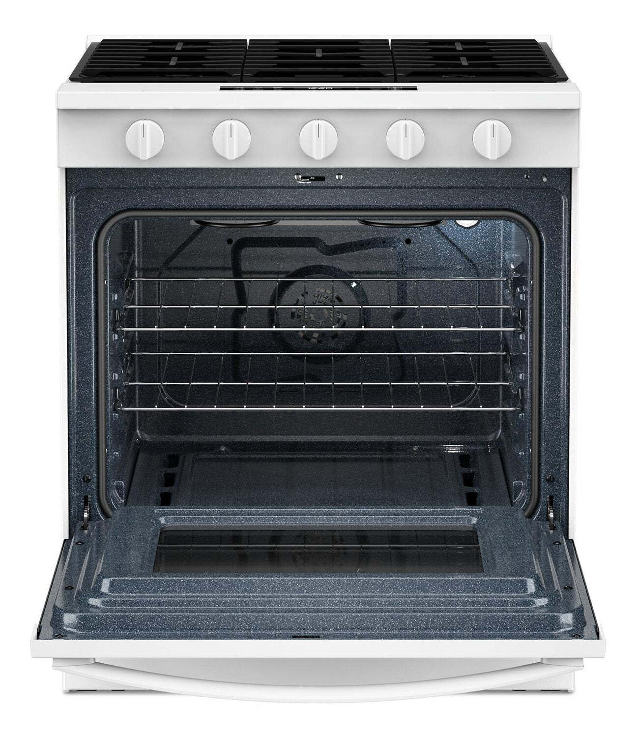 Cuisinière à gaz Whirlpool de 5 pi³ et de 30 po avec cuisson à air - blanche - WSGS5030SW