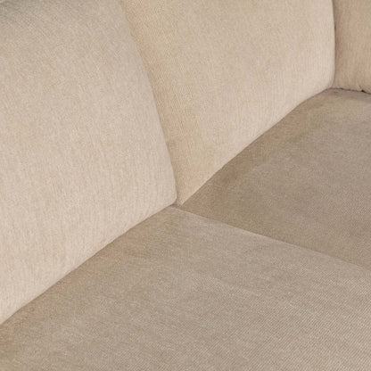 Canapé sectionnel Envy 3 pièces en tissu chenille - Beige amande | Canapé sectionnel Envy 3 pièces en tissu chenille - beige amande